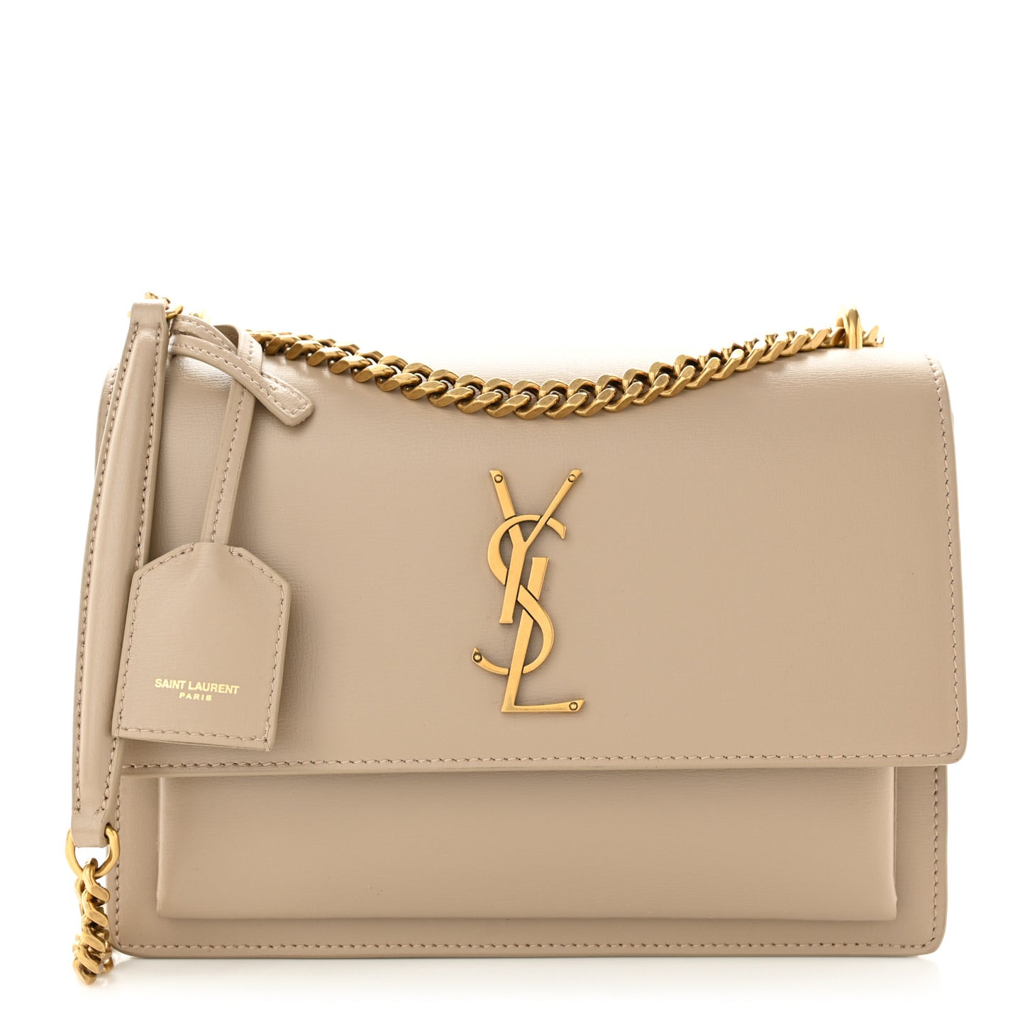 Calfskin Medium Monogram Dark Beige