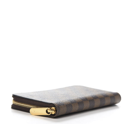 Louis Vuitton Damier Ebene Zippy Wallet Rose Ballerine 4 of 8