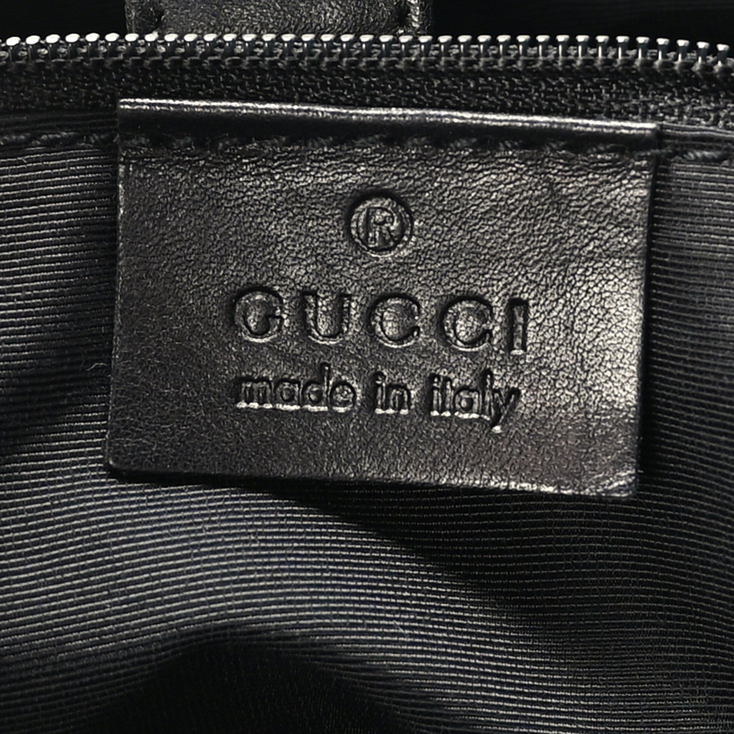 Gucci Denim Monogram Small Jackie O Hobo Black 6 of 9