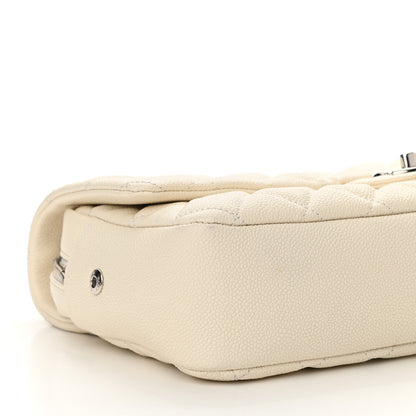 Chanel Caviar Quilted Jumbo Easy Flap Dark White 9 of 11