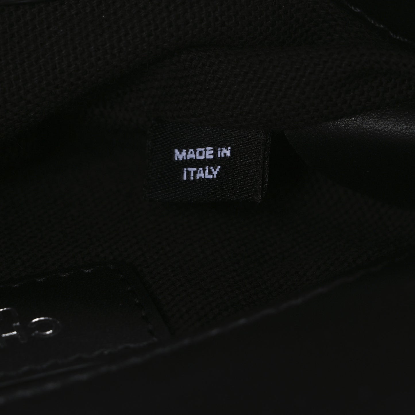 Calfskin Quilted CC Uniform Flap Belt Bag Black