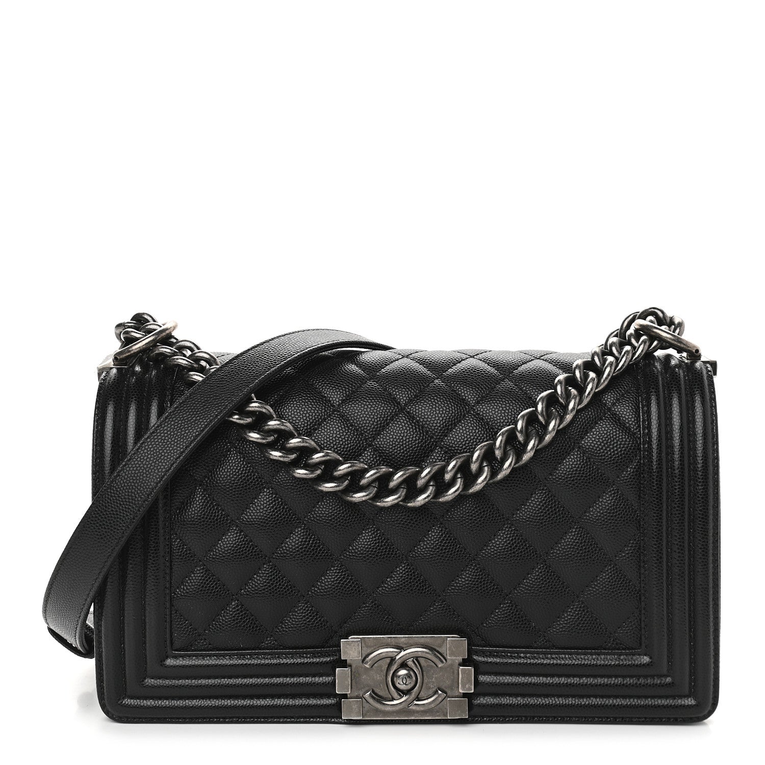 Chanel Caviar Quilted Medium Boy Flap Black 1 of 9