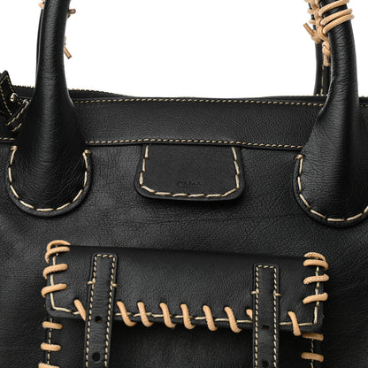 Chloe Calfskin Braided Medium Edith Black 7 of 9