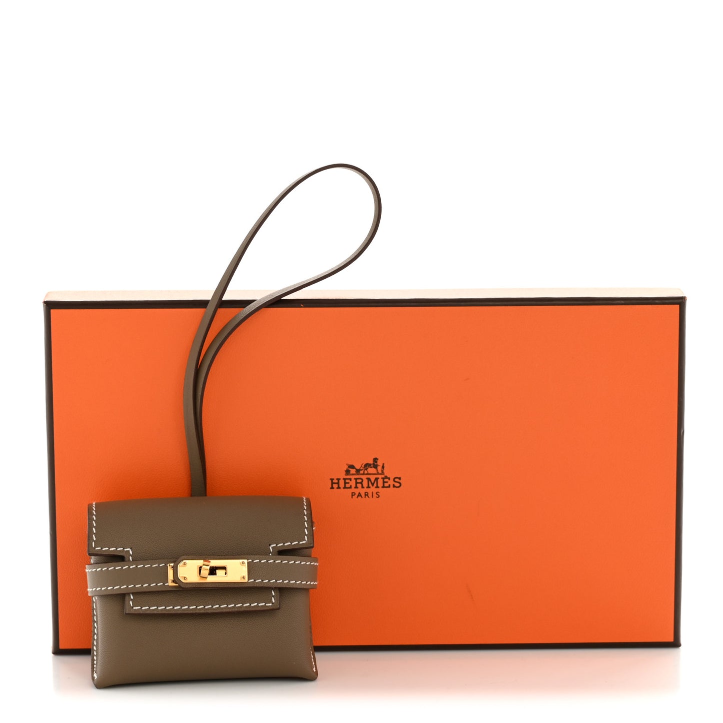 Swift Kelly Festival Bag Charm Etoupe