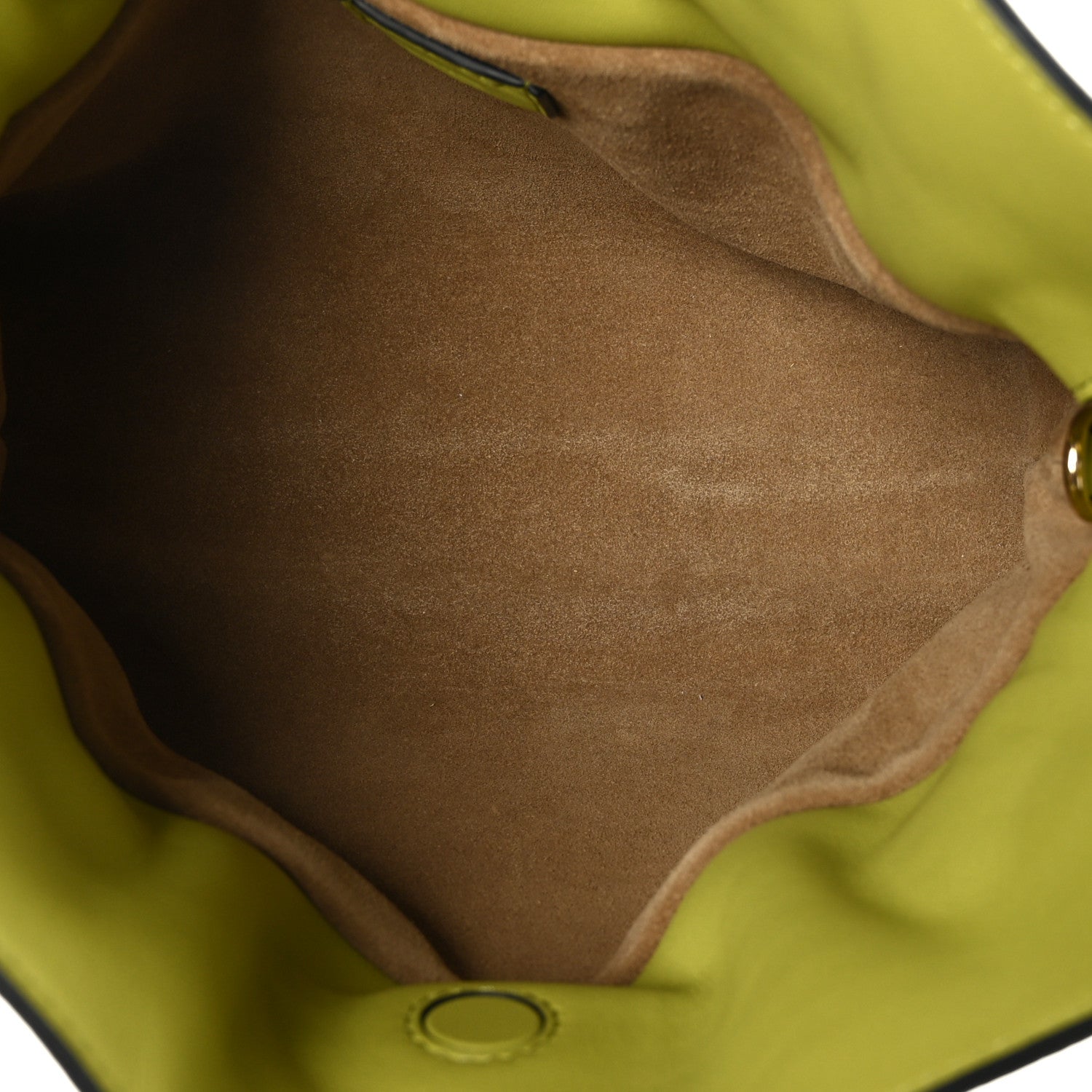 Loewe Calfskin Mini Flamenco Knot Clutch Lime Yellow 4 of 7