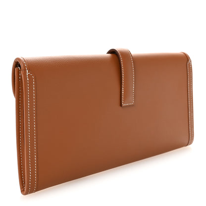 Hermes Evercolor Jige Elan 29 Clutch Gold 3 of 7