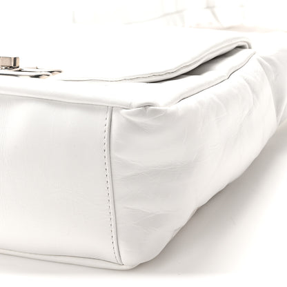 Balenciaga Thin Calfskin Small Monaco Sling Shoulder Bag Light Blue White White 10 of 10