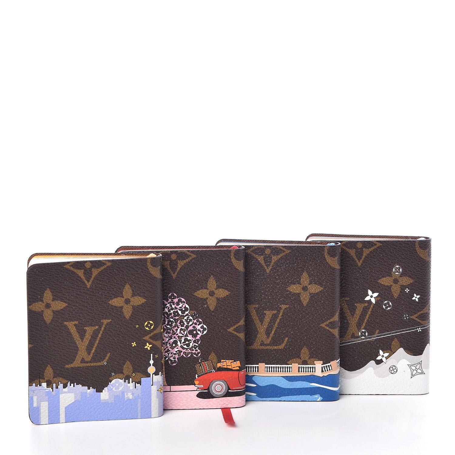 Louis Vuitton Monogram 2019 Christmas Animation Set of 4 Mini Jules Notebooks 3 of 7
