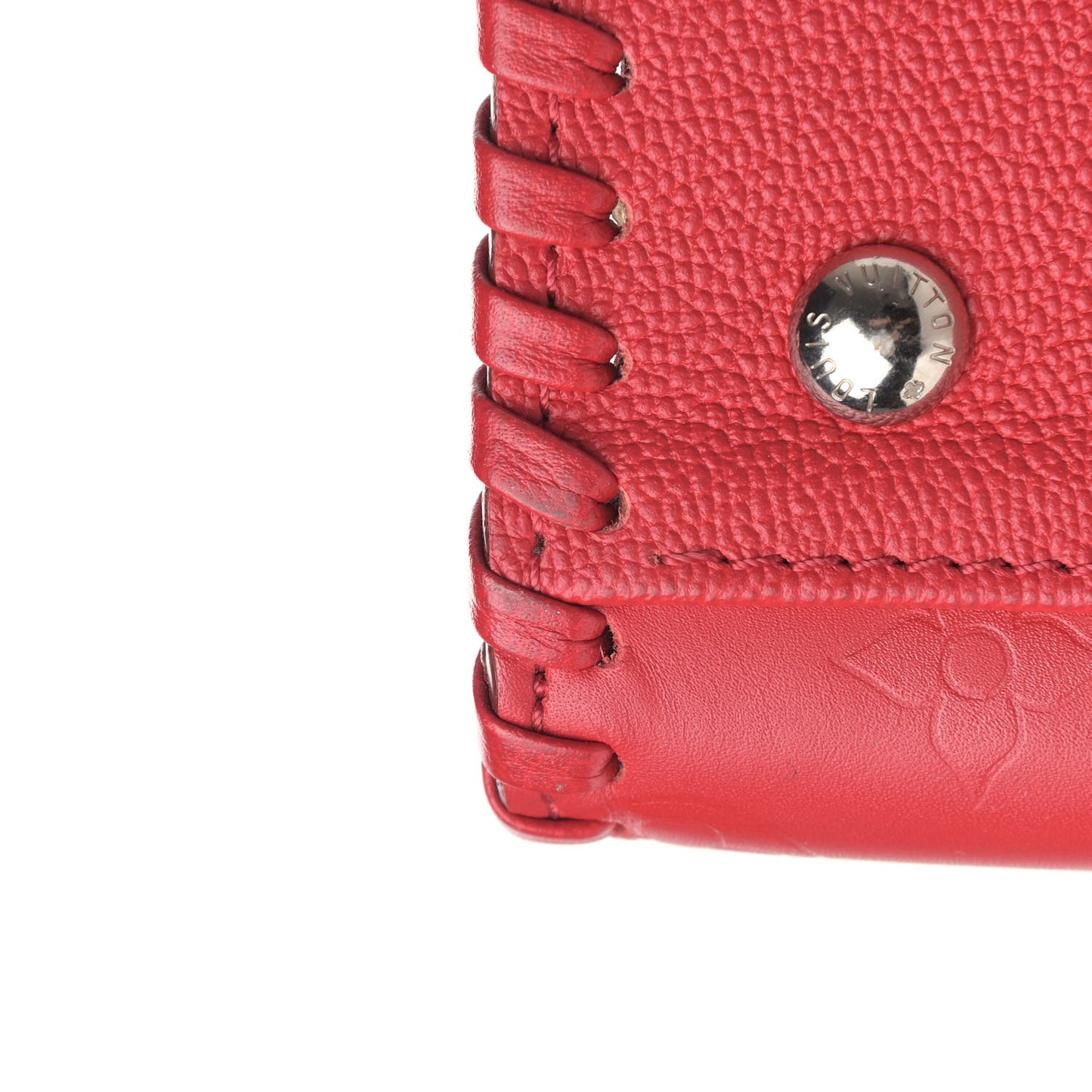 Monogram Cuir Plume Very Zipped Tote Rubis