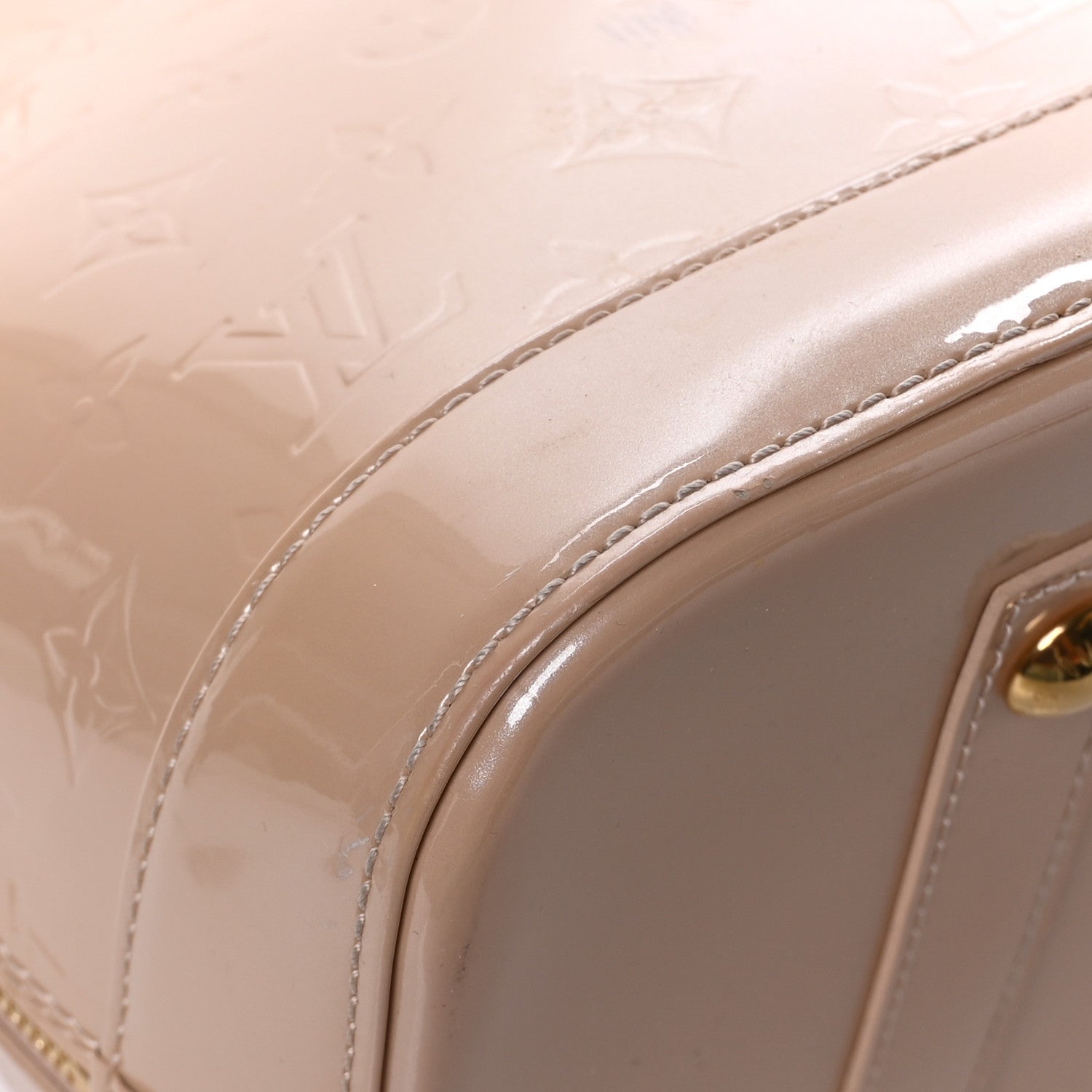 Louis Vuitton Vernis Alma GM Beige Poudre 9 of 12