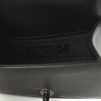 Chanel Lambskin Tweed Mini Boy Flap Black 8 of 14
