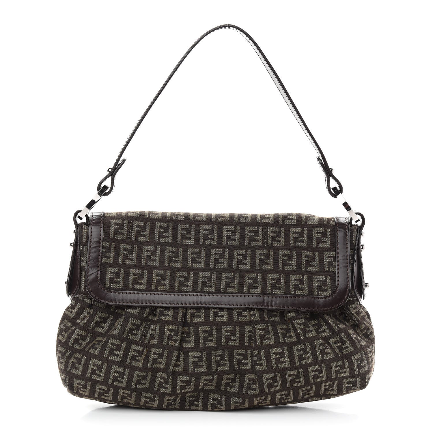Fendi Zucchino Small Chef Shoulder Bag Tobacco 1 of 8