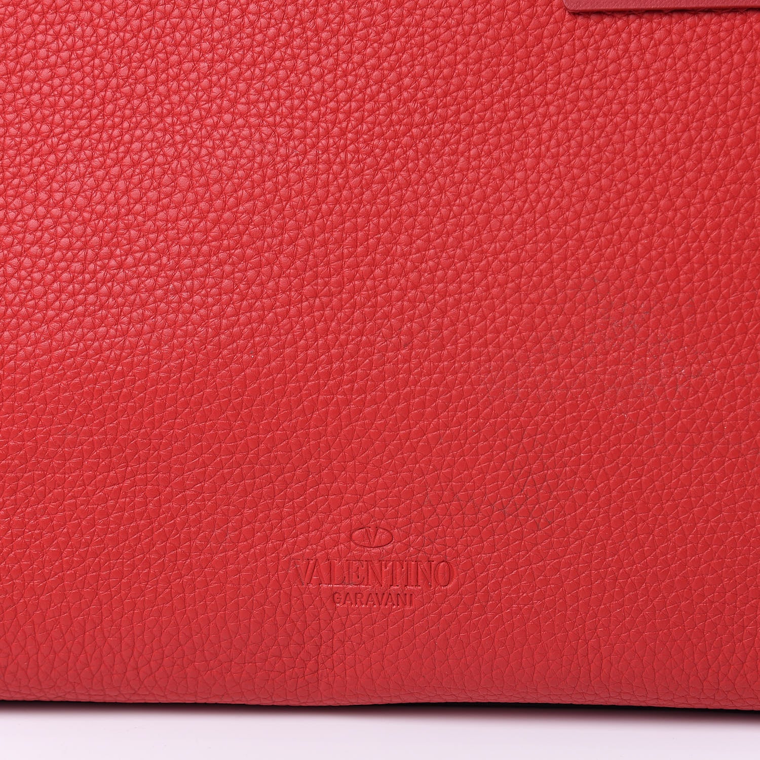 Valentino Garavani Grained Calfskin Rockstud Shoulder Tote Rouge Pur 10 of 11