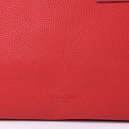 Valentino Garavani Grained Calfskin Rockstud Shoulder Tote Rouge Pur 10 of 11