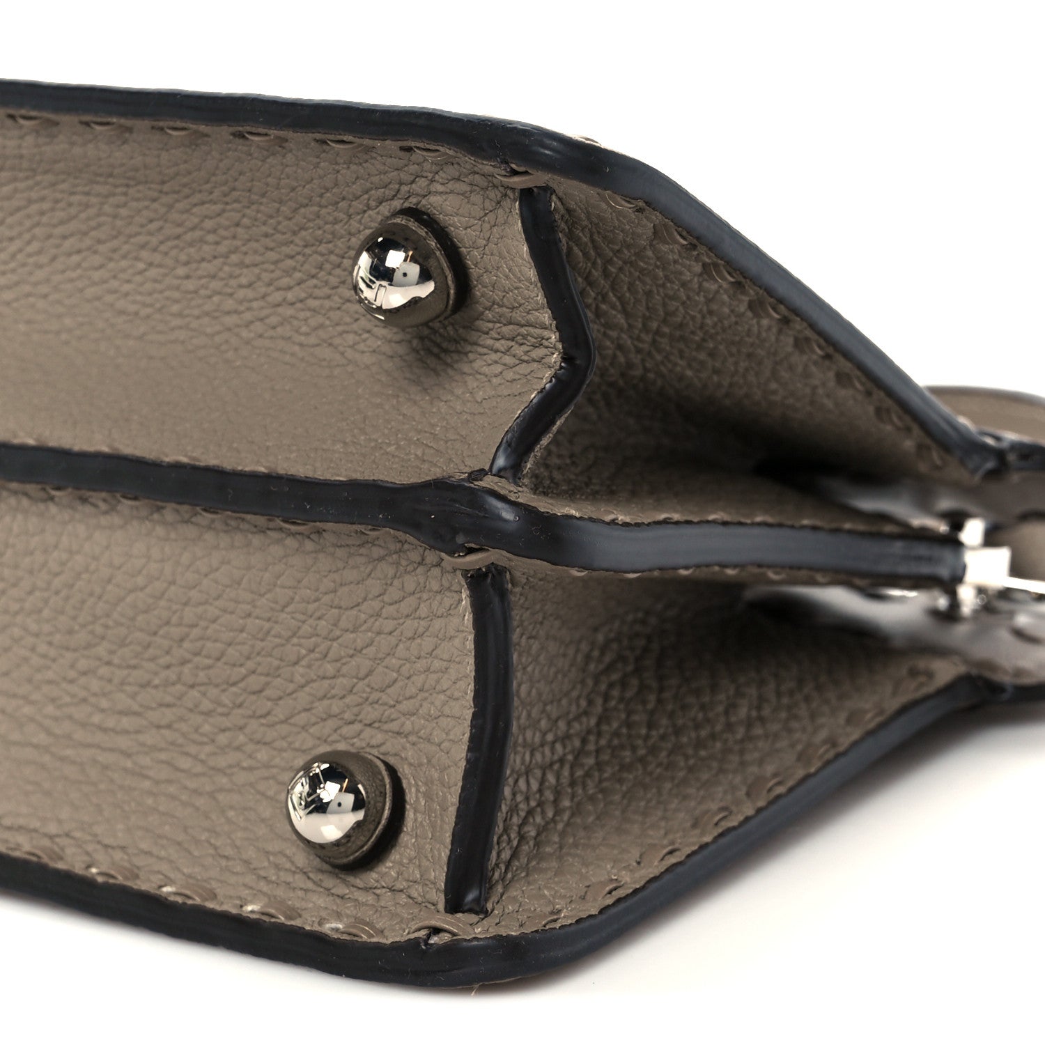 Fendi Cuoio Romano Selleria Mini Peekaboo I SEE U Iconic Satchel Fettuccia 19 of 19