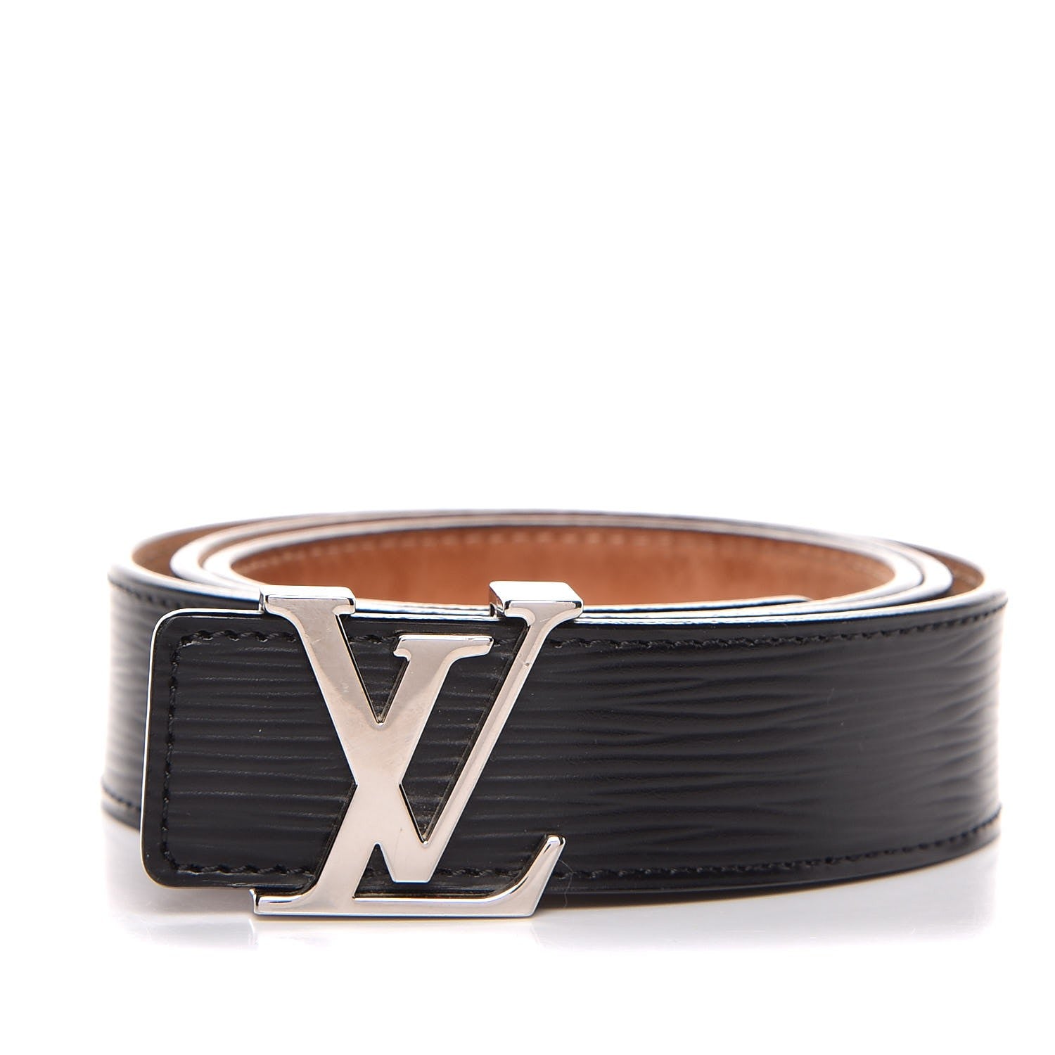 Louis Vuitton Epi 30mm LV Initiales Belt 85 34 Black 1 of 8