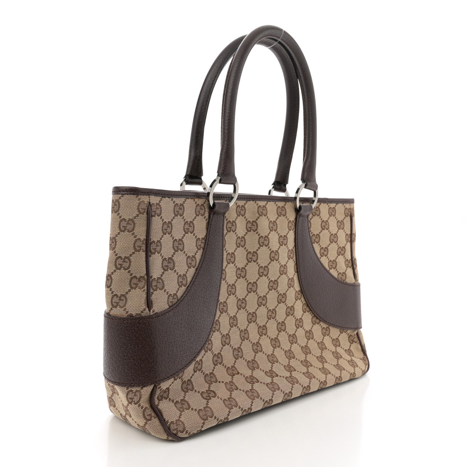 Gucci Monogram Shoulder Bag Dark Brown 3 of 10