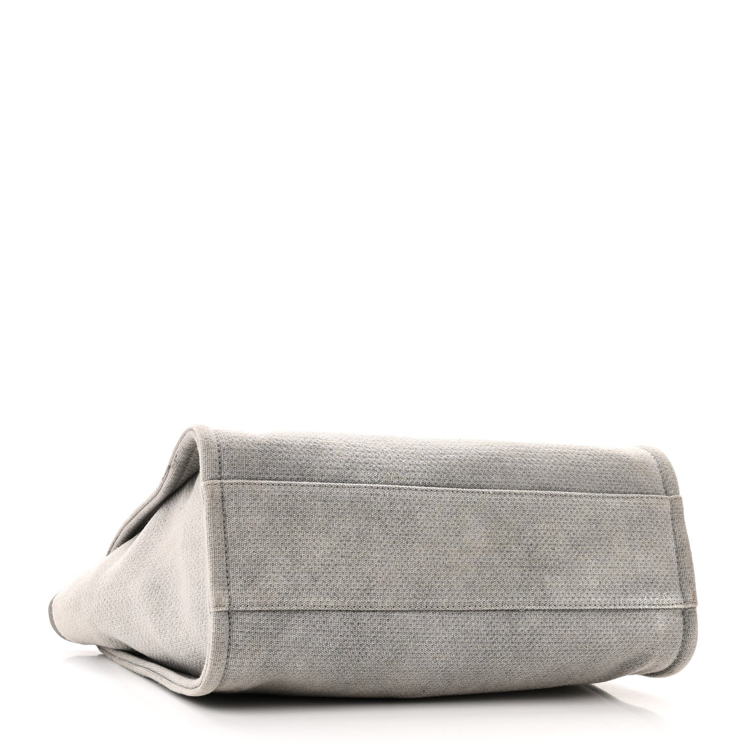 Chanel Mixed Fibers Small Deauville Tote Light Grey 4 of 10