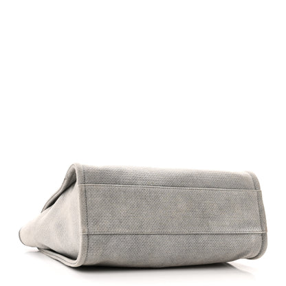 Chanel Mixed Fibers Small Deauville Tote Light Grey 4 of 10