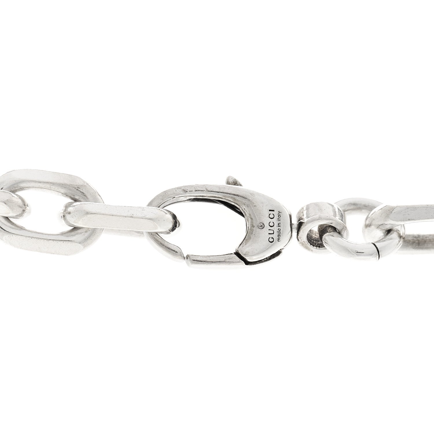 Gucci Sterling Silver Interlocking GG Chain Necklace 4 of 4