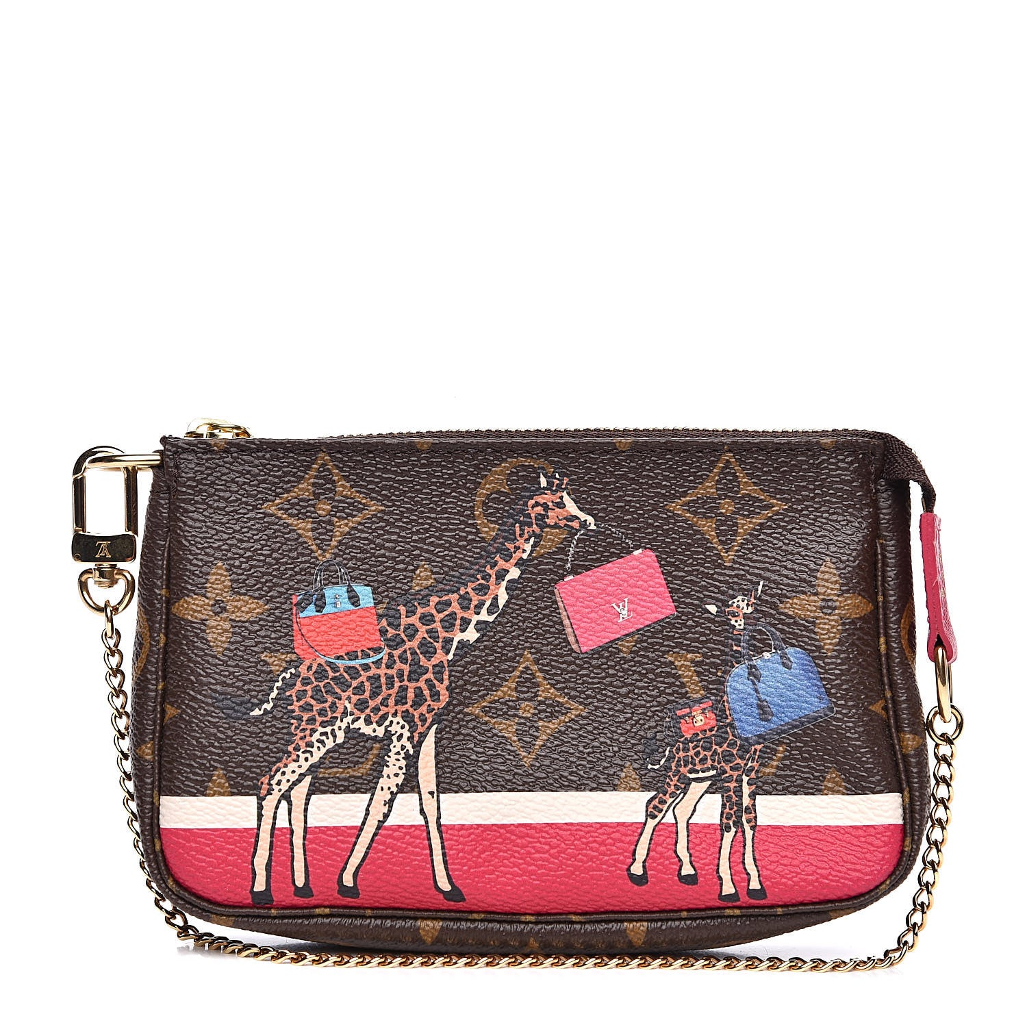 Louis Vuitton Monogram 2017 Christmas Animation Mini Pochette Accessories 1 of 9