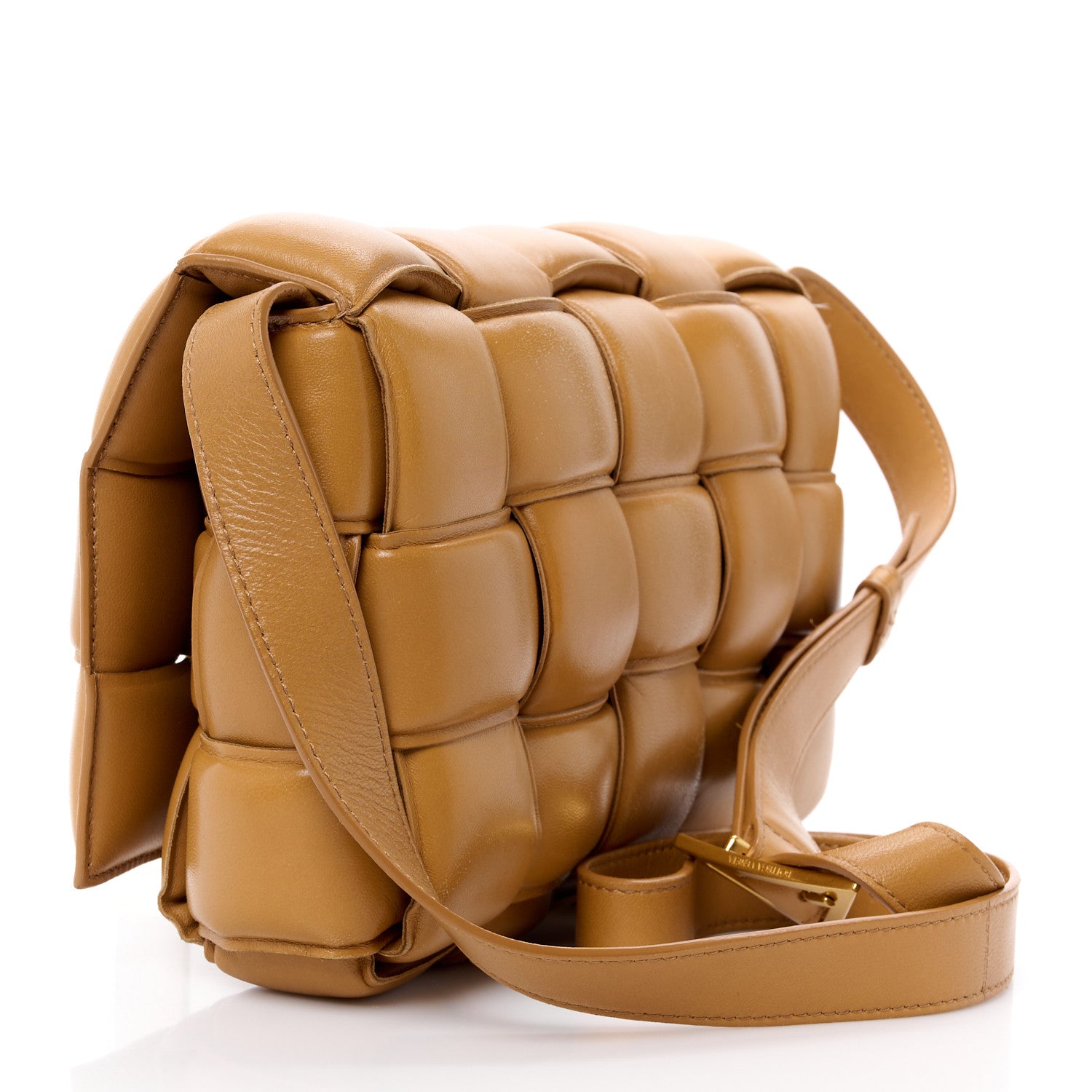 Bottega Veneta Nappa Maxi Intreccio Padded Cassette Crossbody Bag Caramel 2 of 17