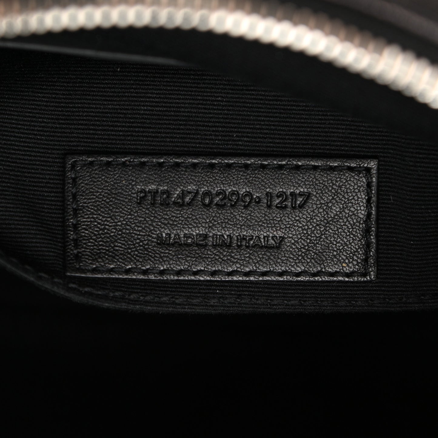 Lambskin Monogram Embossed Small Lou Camera Bag Black