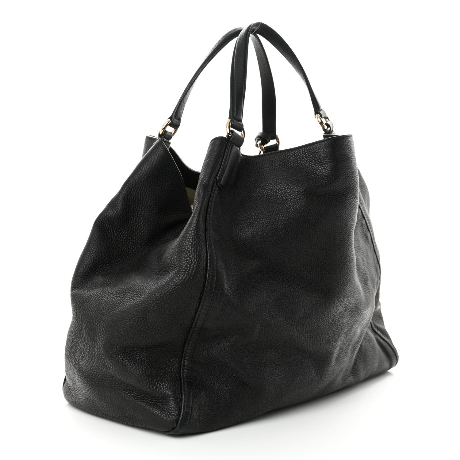 Gucci Pebbled Calfskin Large Soho Hobo Black 3 of 10