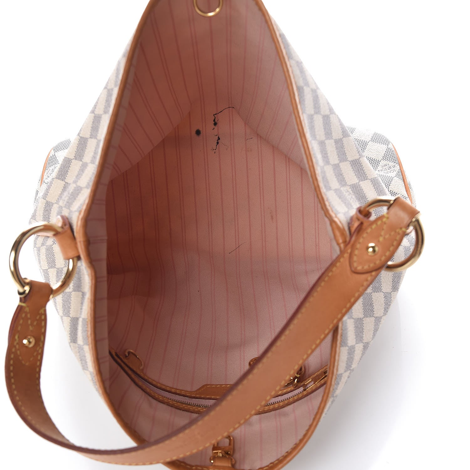 Louis Vuitton Damier Azur Delightful PM Rose Ballerine 5 of 15