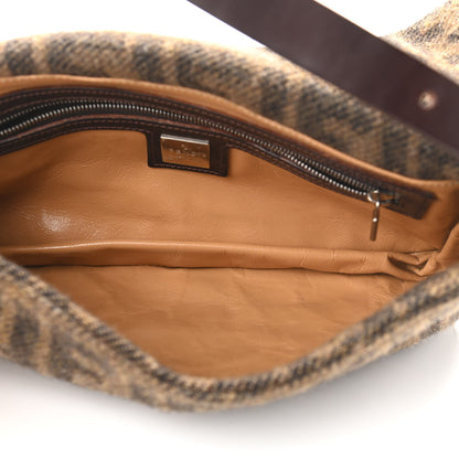 Fendi Wool Zucca Baguette Tobacco 5 of 9