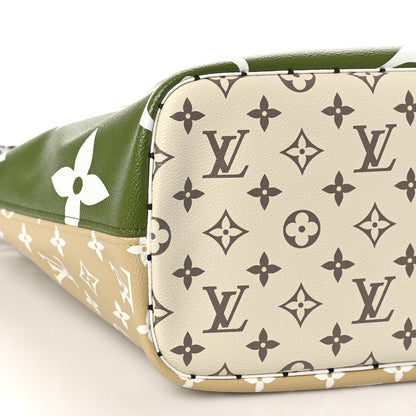 Louis Vuitton Monogram Giant Neverfull MM Kaki 8 of 11