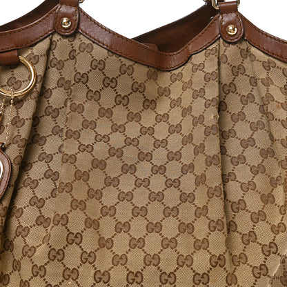 Gucci Monogram Large Sukey Tote Brown 8 of 11