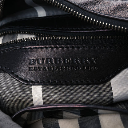 Burberry Calfskin Warrior Hobo Black 6 of 14