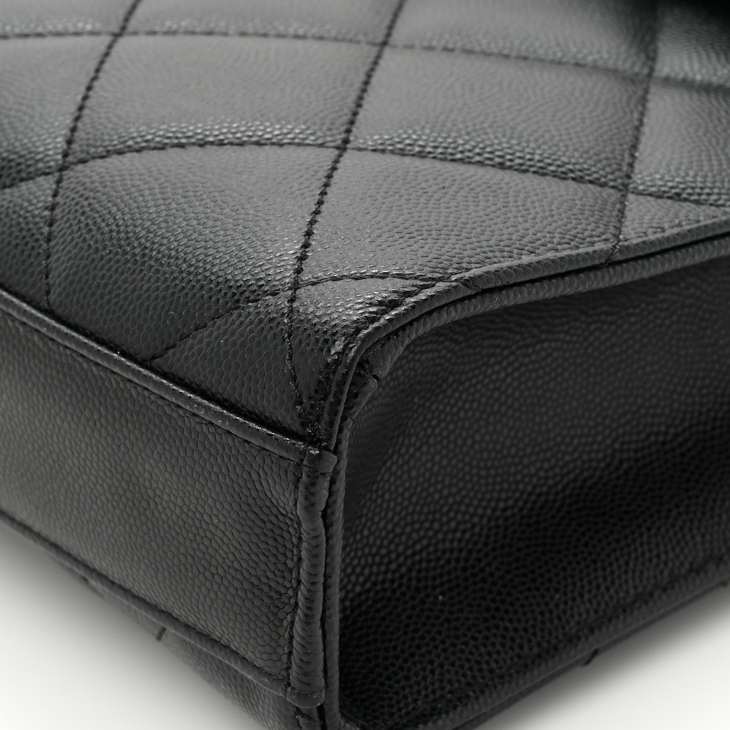 Chanel Caviar Quilted Carry Me Top Handle Flap Black 11 of 14