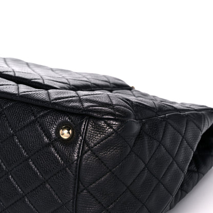 Chanel Calfskin Quilted XXL Travel Flap Bag Navy 11 of 11