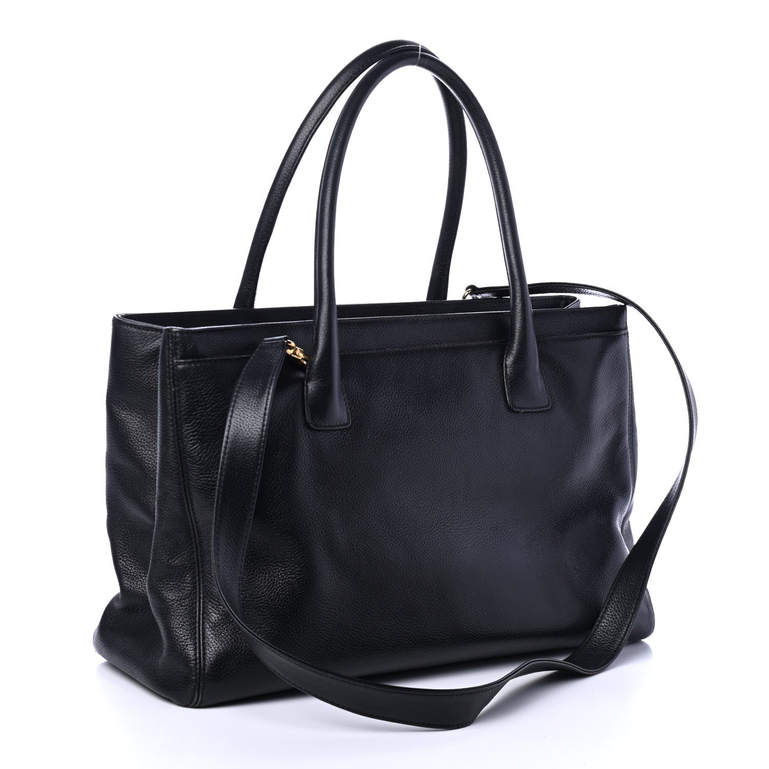 Chanel Calfskin Cerf Executive Shopper Tote Black 2 of 4