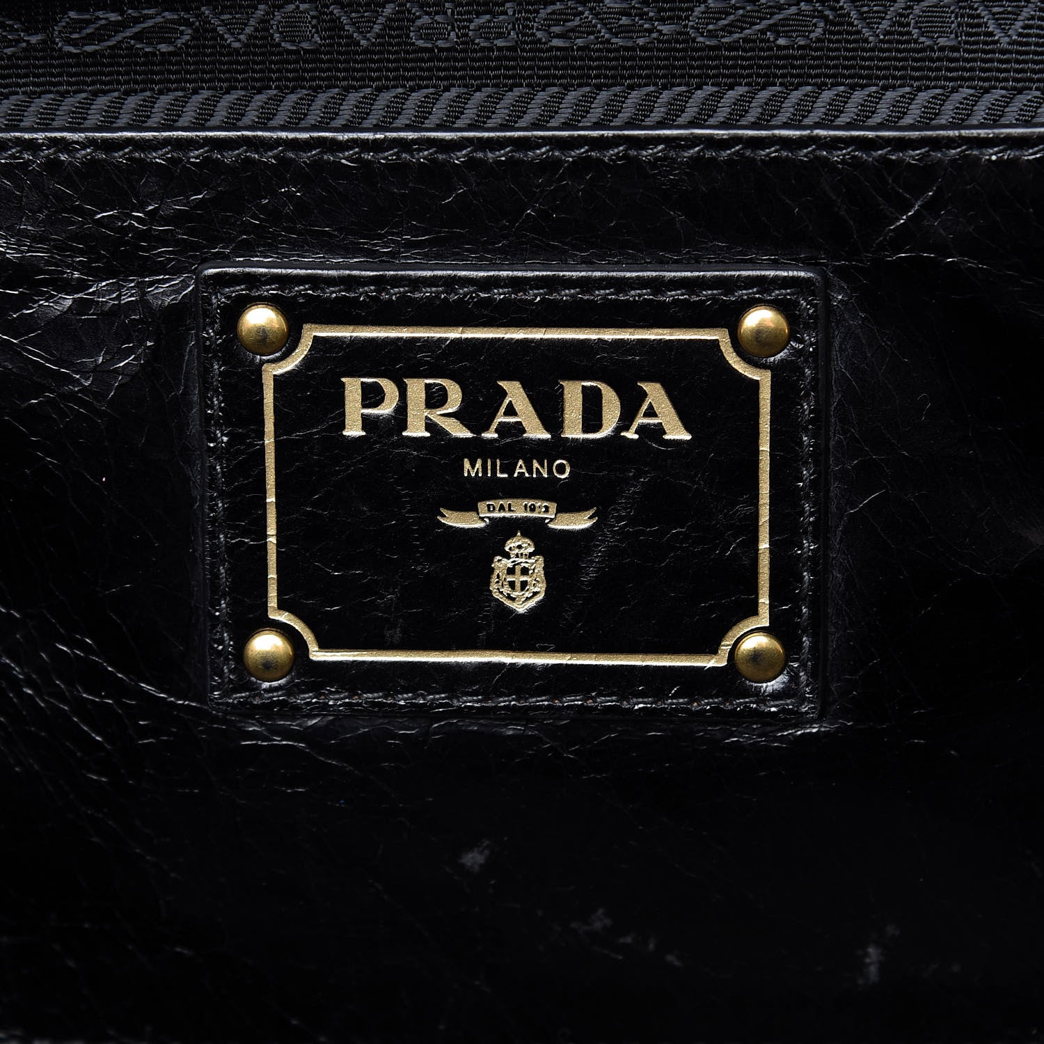 Prada Vitello Shine Bauletto Black 7 of 14