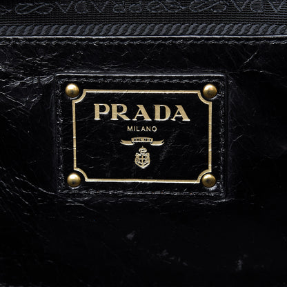 Prada Vitello Shine Bauletto Black 7 of 14