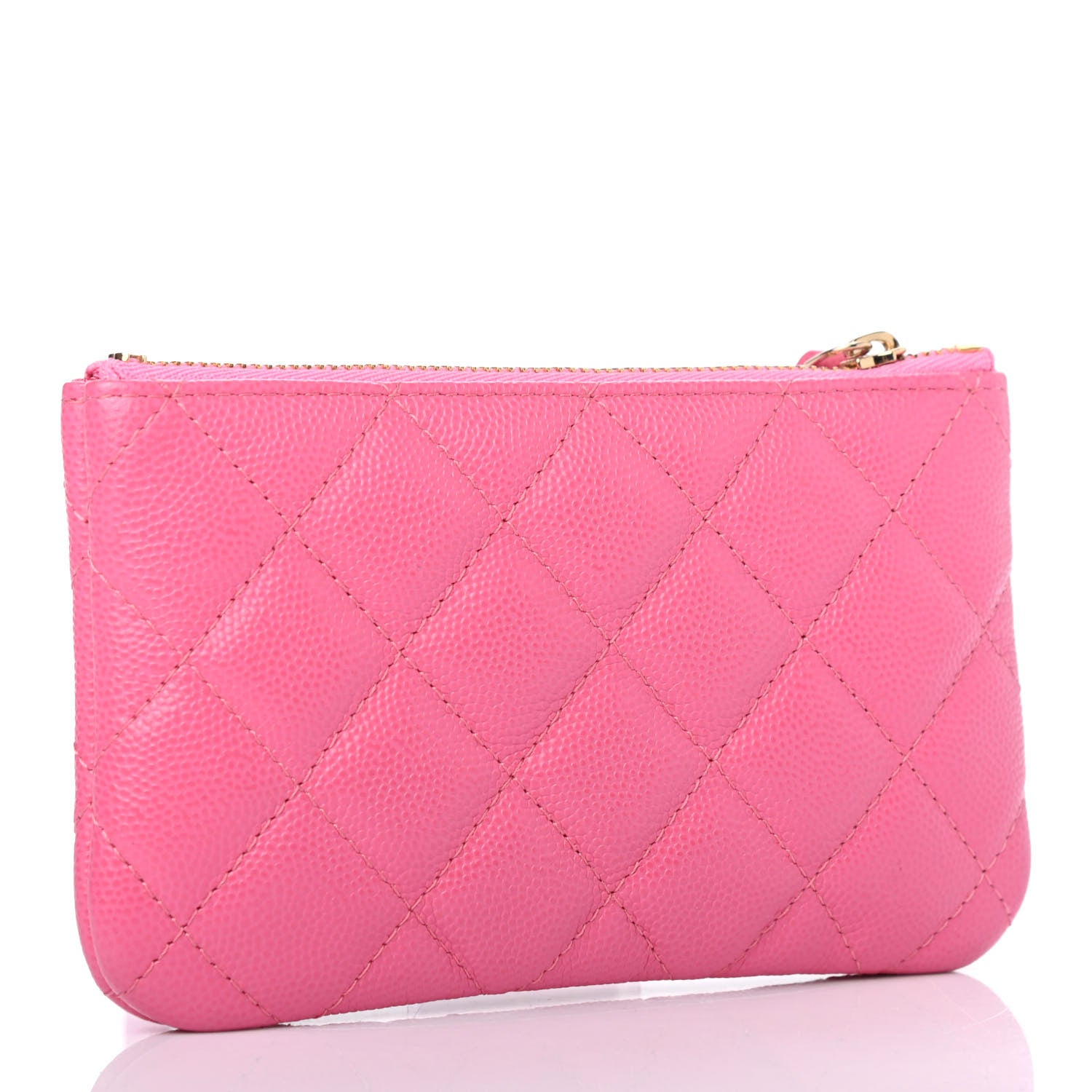 Chanel Caviar Quilted Small Cosmetic Case Pink 2 of 4