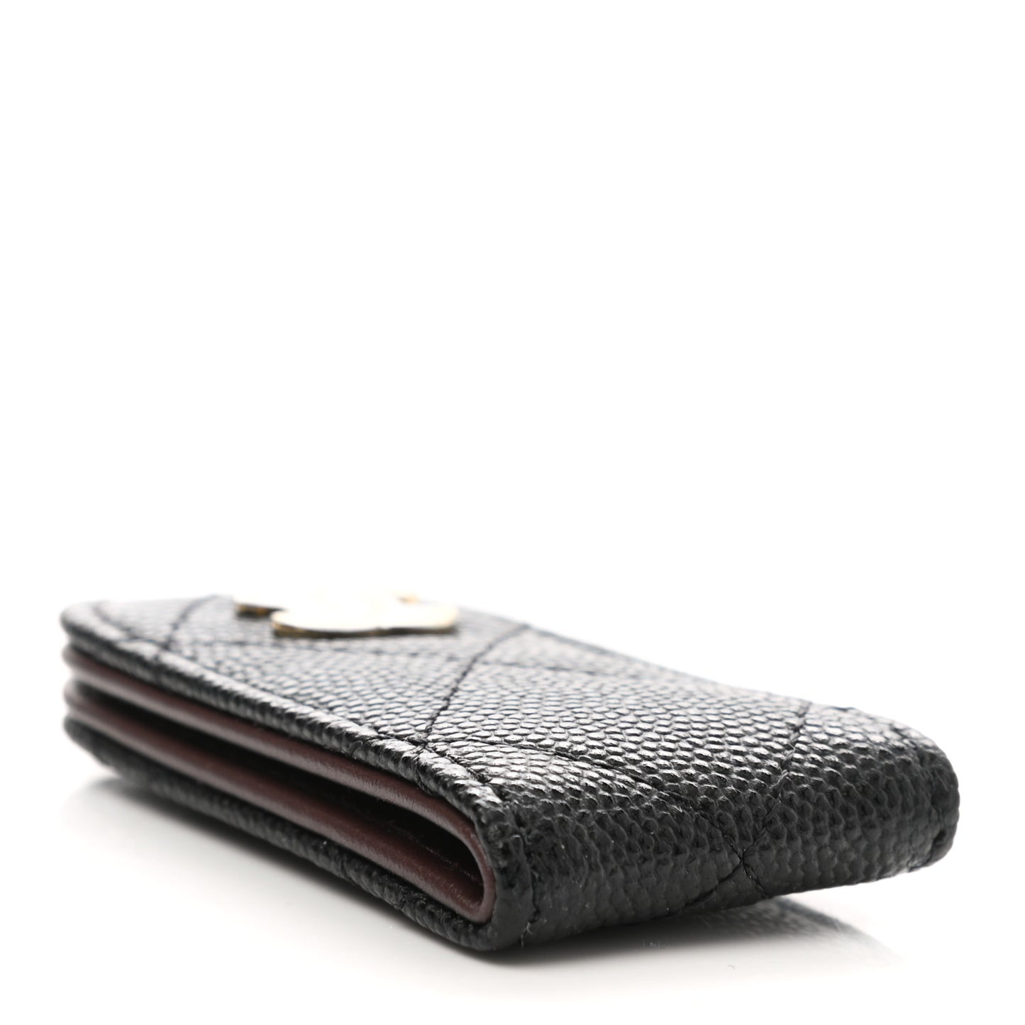 Caviar Quilted Money Clip Black