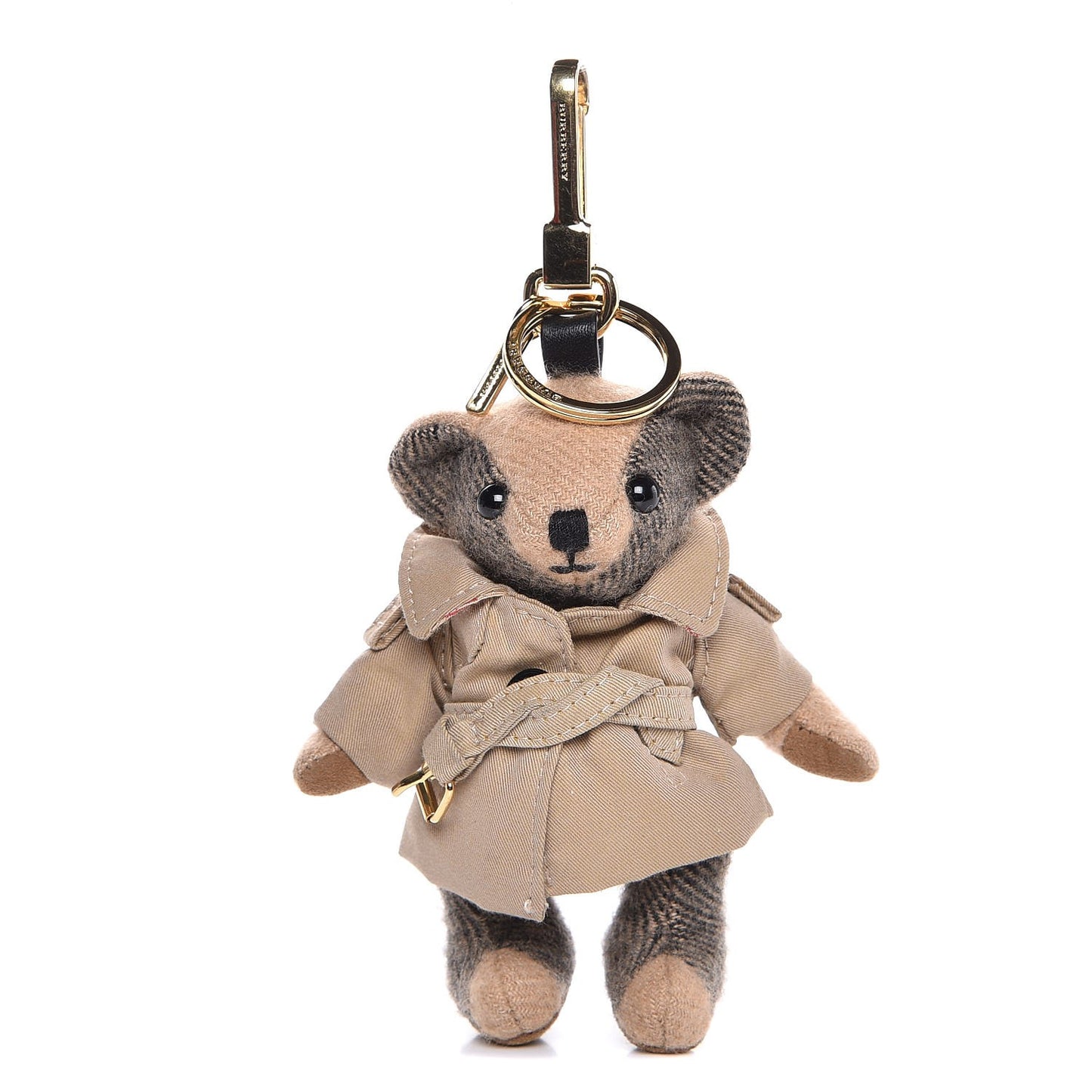 Thomas Trench Teddy Bear Keychain Charm Camel