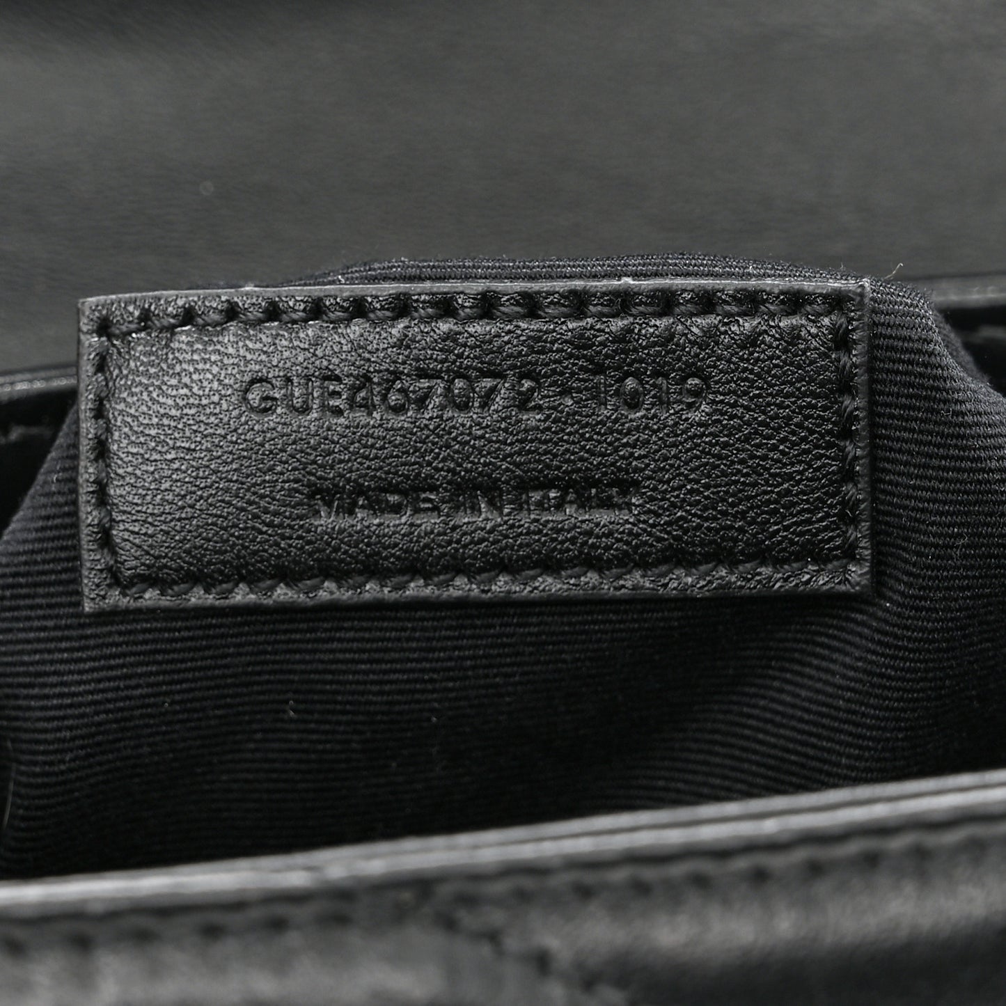 Calfskin Y Quilted Monogram Toy Loulou Crossbody Bag Black