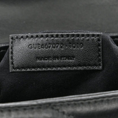 Saint Laurent Calfskin Y Quilted Monogram Toy Loulou Crossbody Bag Black 8 of 13