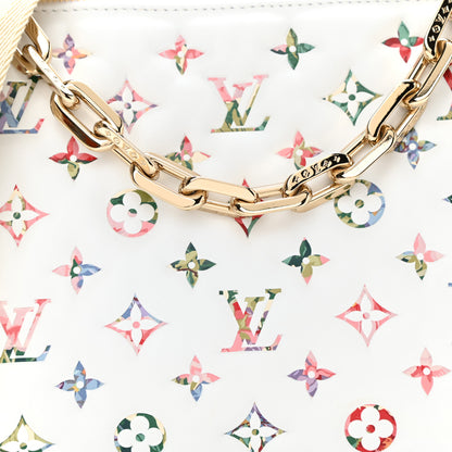 Louis Vuitton Lambskin Embossed Monogram LV Garden Coussin PM Cream 8 of 11