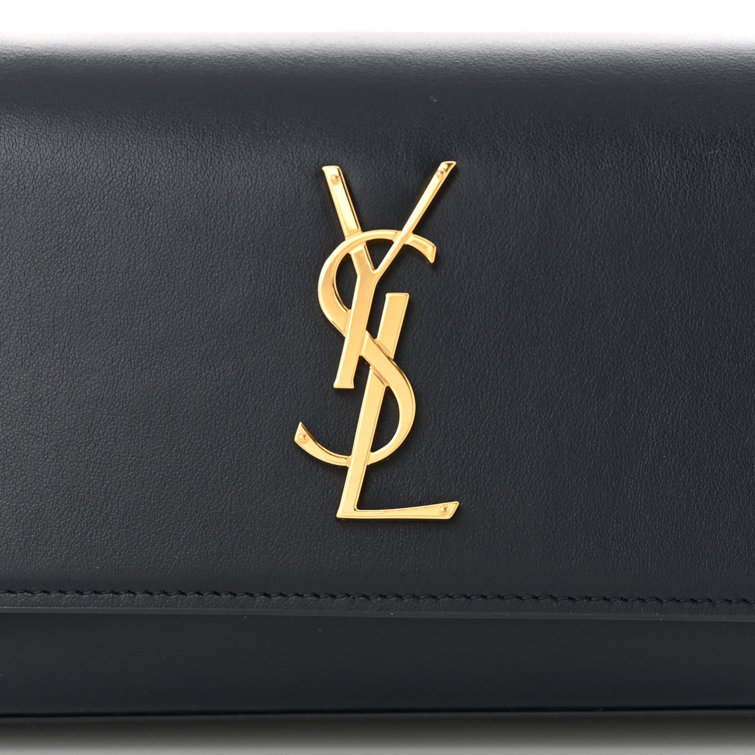 Saint Laurent Smooth Calfskin Monogram Kate Belt Bag Deep Marine Black 7 of 10