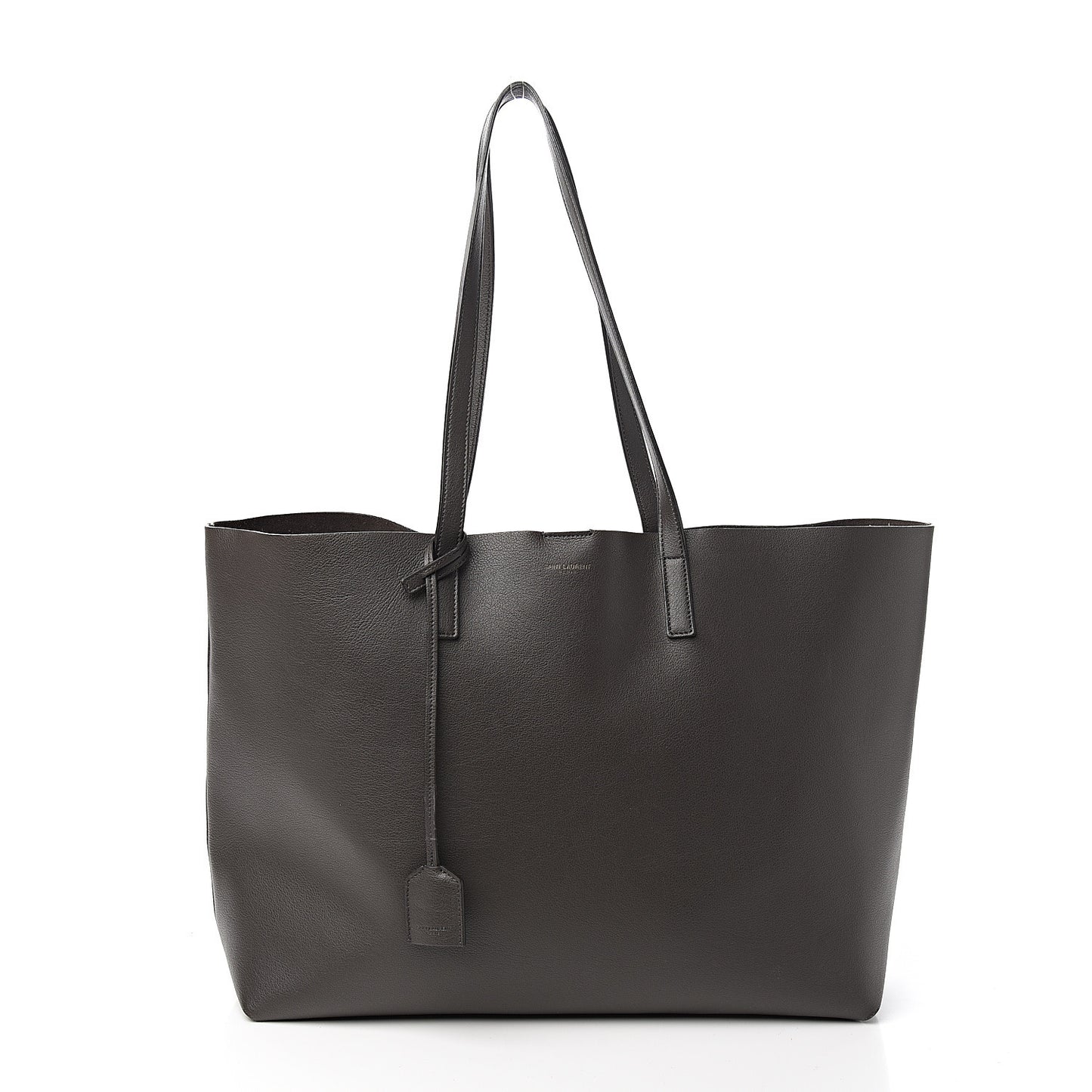 Calfskin Large Shopping Tote Dark Grey