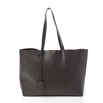 Saint Laurent Calfskin Large Shopping Tote Dark Grey 2 of 10