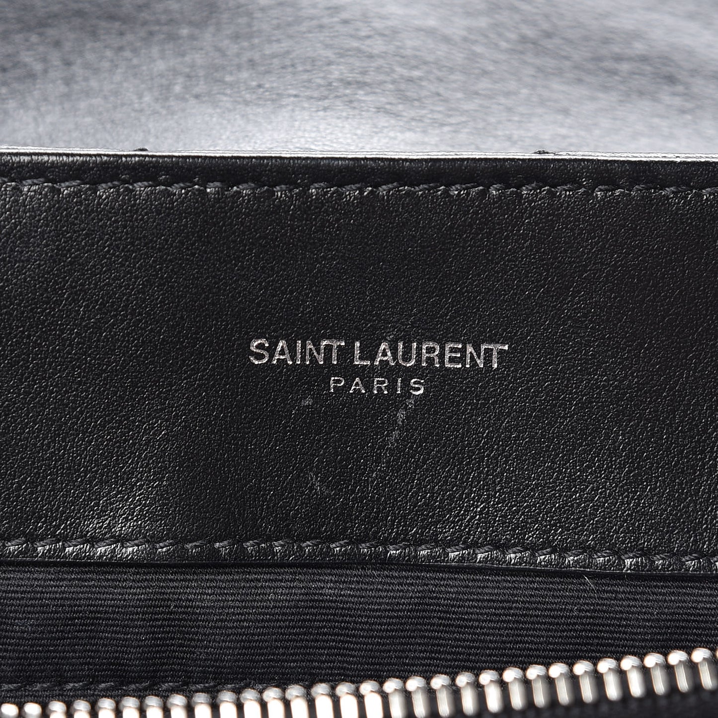 Calfskin Y Quilted Monogram Large Loulou Chain Satchel Black