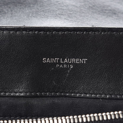 Saint Laurent Calfskin Y Quilted Monogram Large Loulou Chain Satchel Black 7 of 12