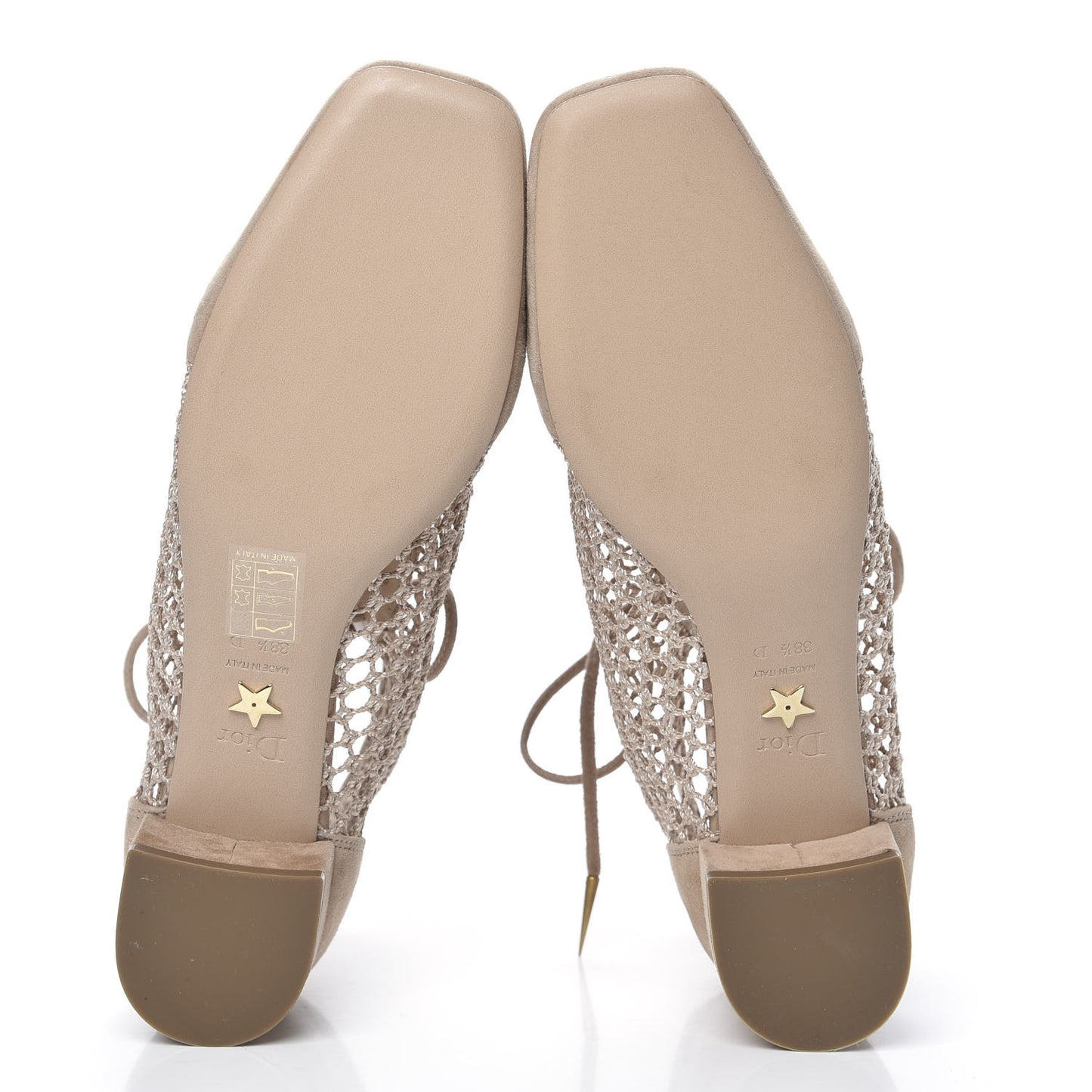 Suede Resille Naughtily-D 30mm Ankle Boots 38.5 Nude